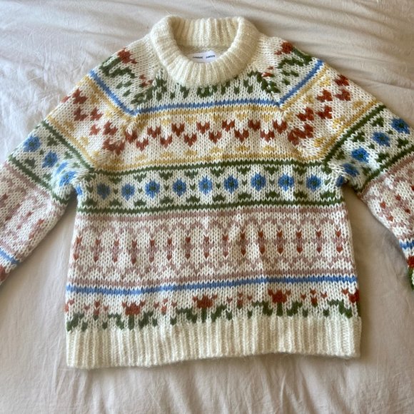 Samsoe Samsoe Simones Crew Neck Sweater in Whisper White - Picture 3 of 4